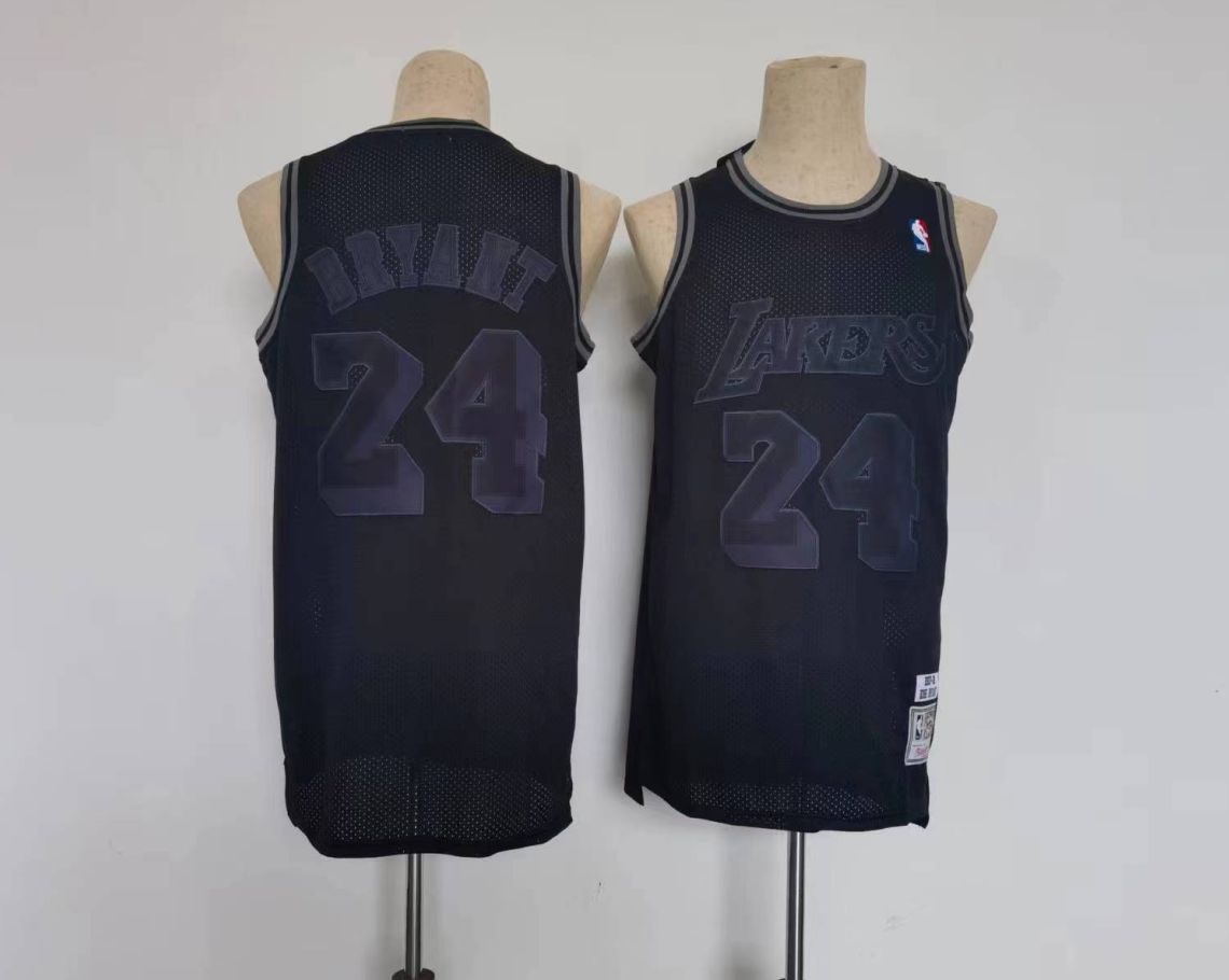 Men Los Angeles Lakers #24 Bryant Black Throwback NBA Jersey->los angeles lakers->NBA Jersey